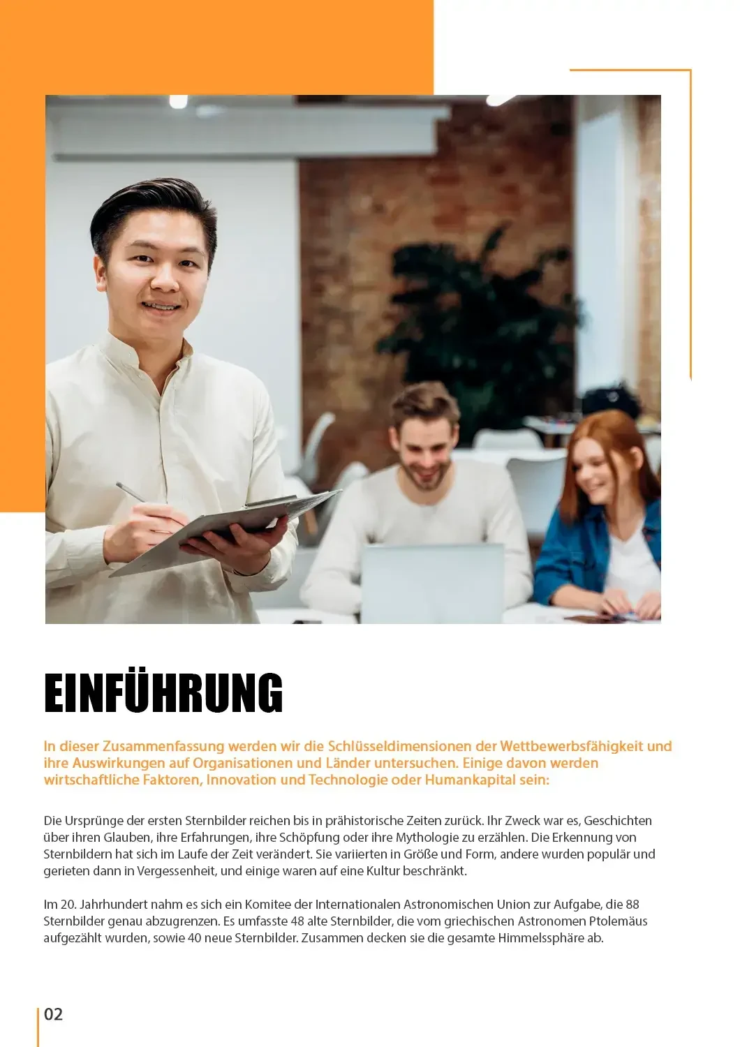 PDF translation example, English > German — translated German