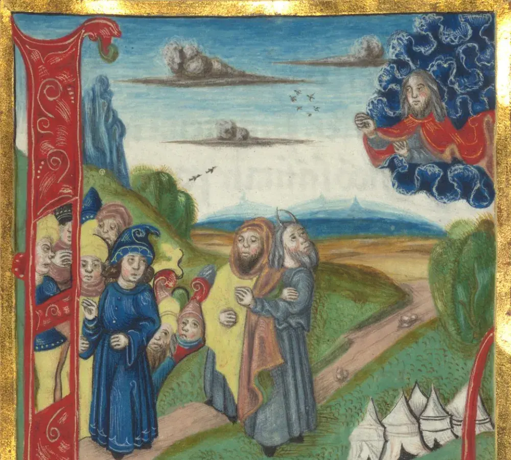 Medieval Catalan manuscript with illuminated Latin script from the Mediterranean tradition
