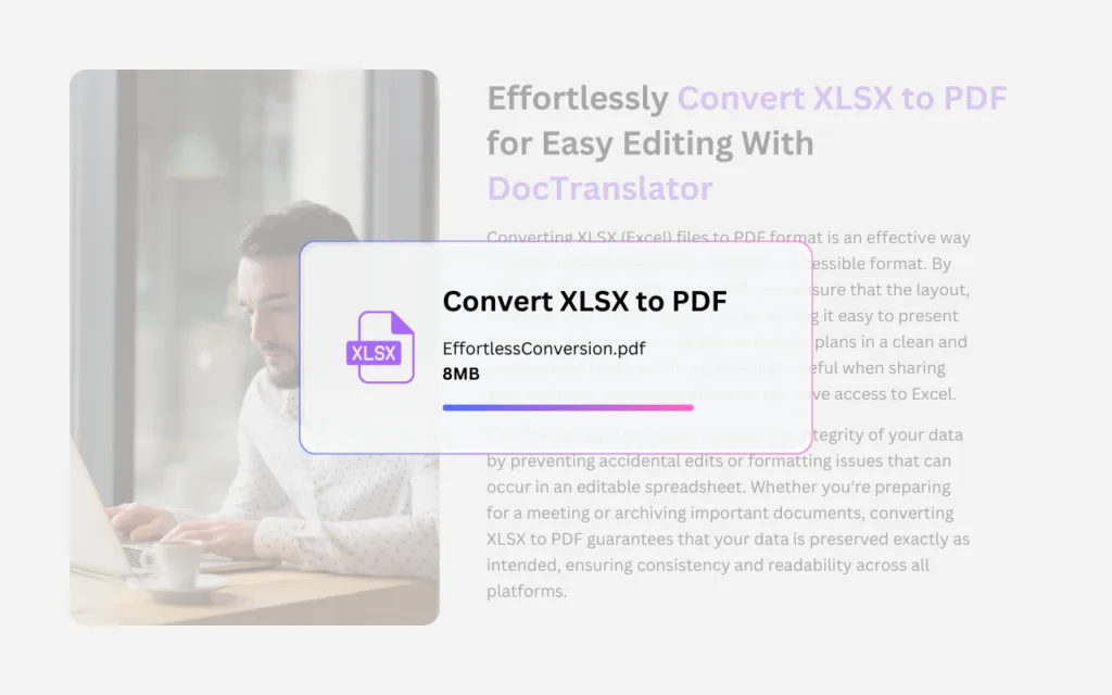 Лого на XLSX към PDF конвертор
