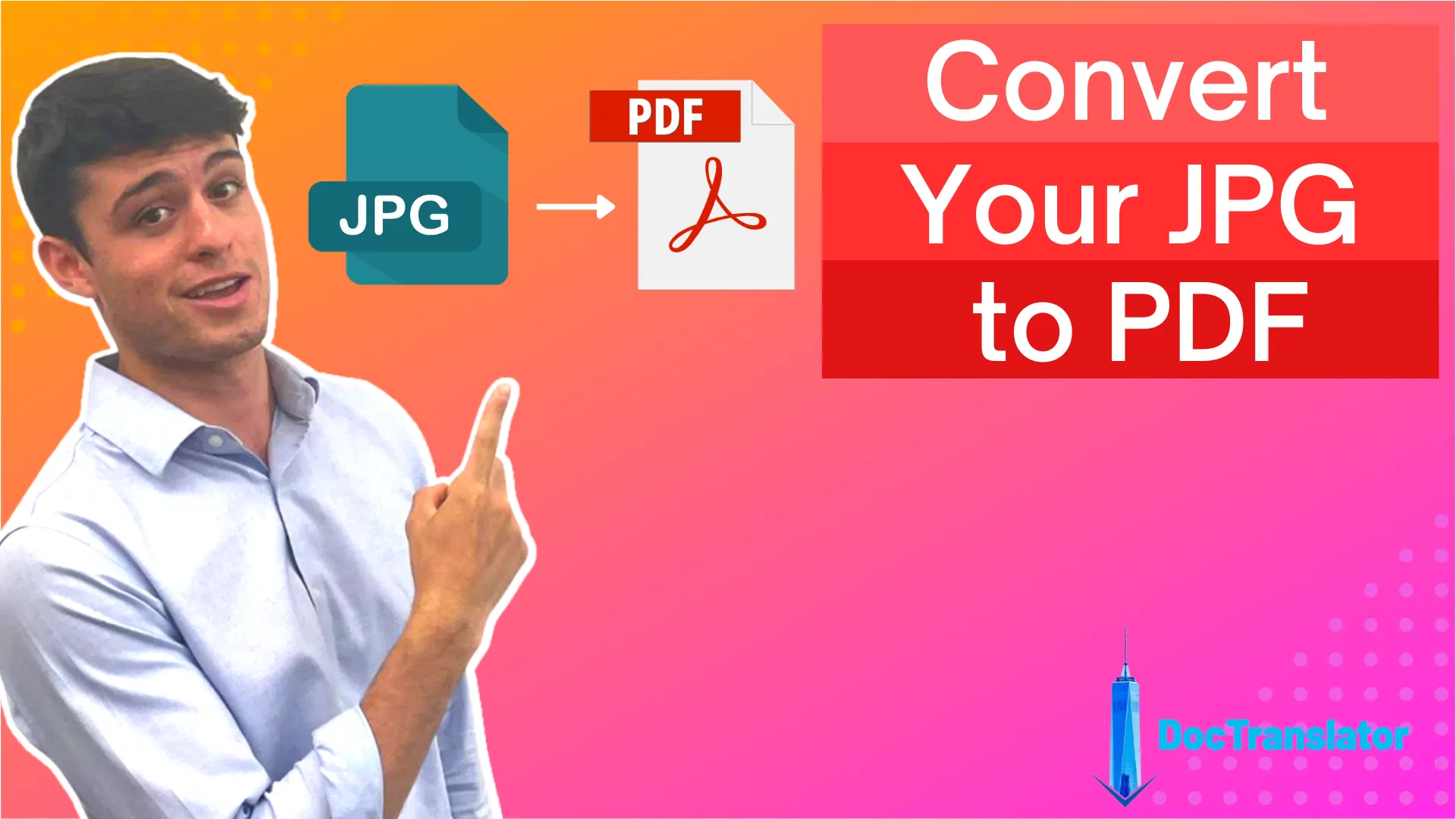 Convert JPG To PDF Online ⭐️ DocTranslator