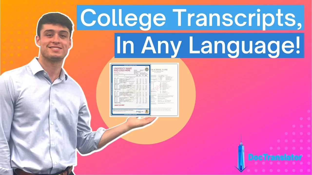 College Transcript Translation – Academic Document Specialists