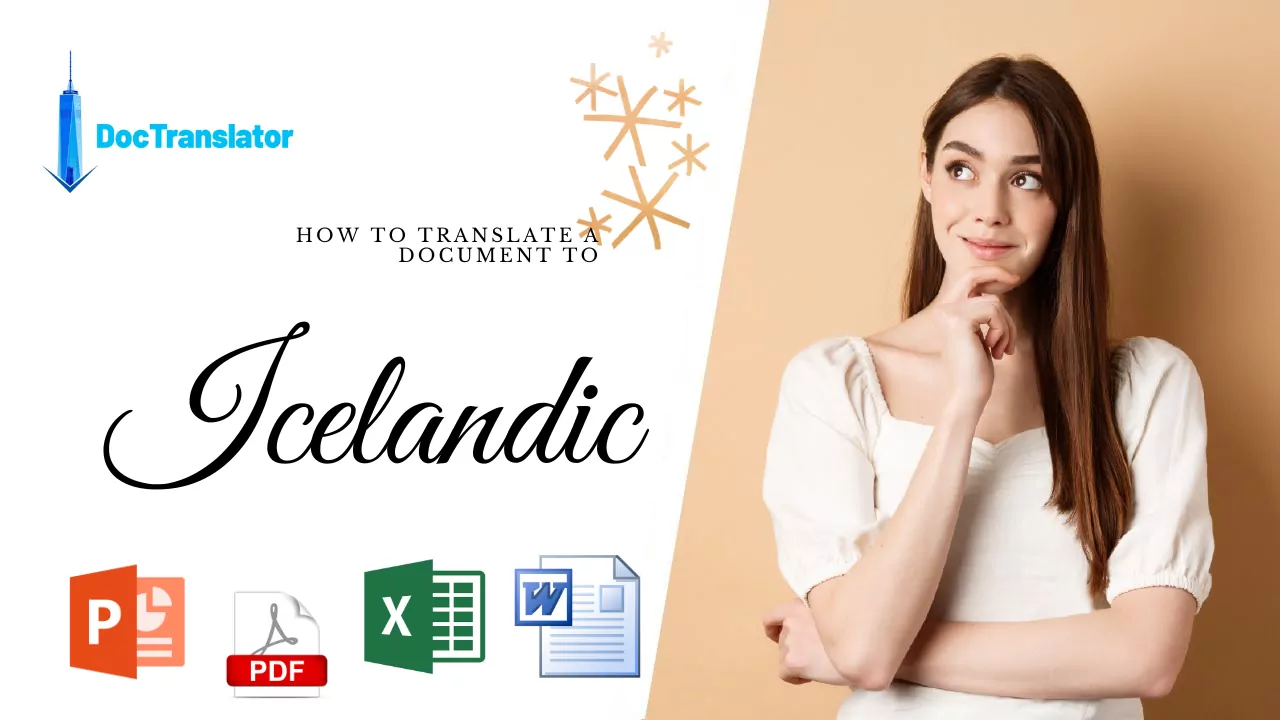 Przetłumacz PDF na islandzki