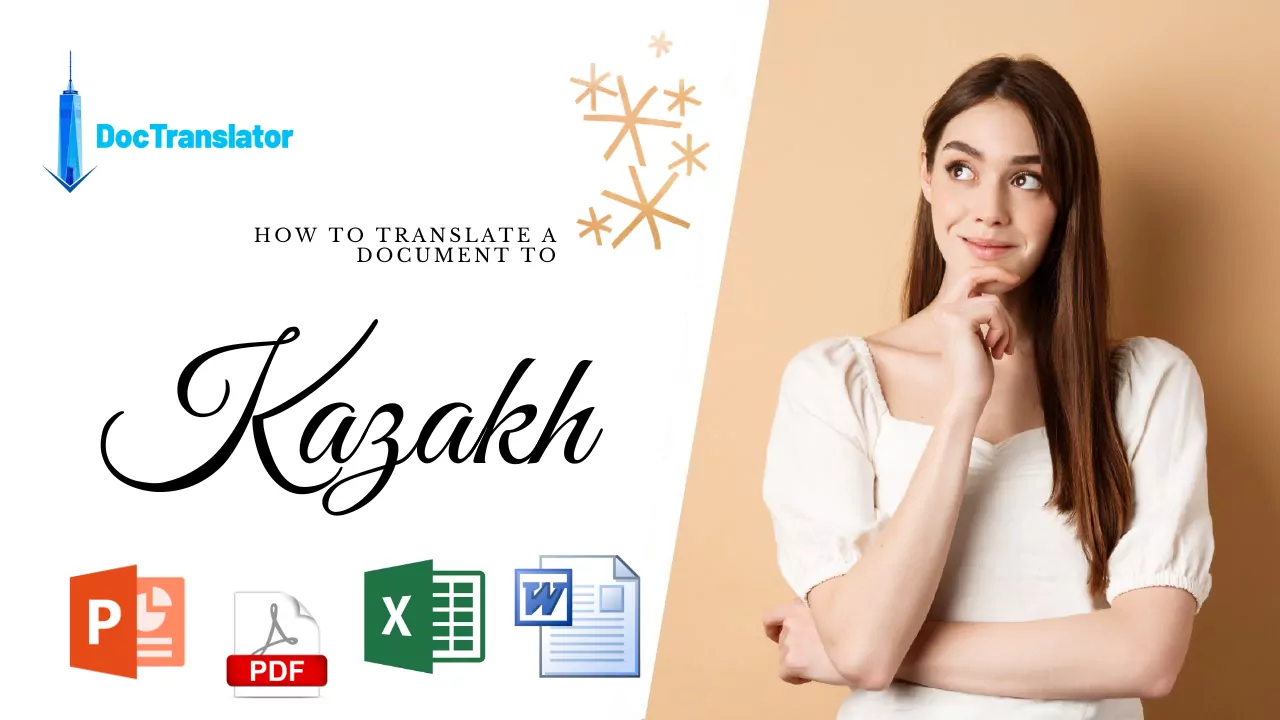 Translate PDF to Kazakh