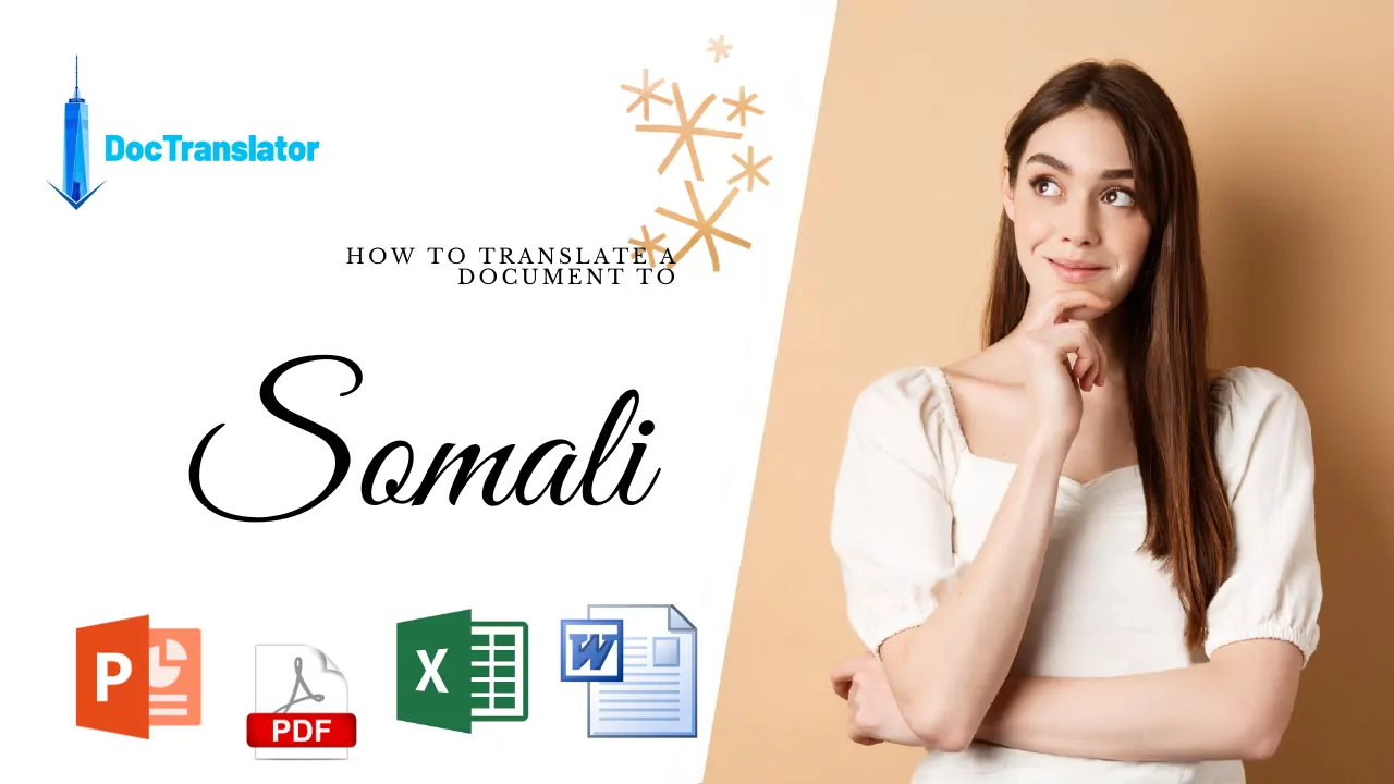 PDF را به سومالی ترجمه کنید
