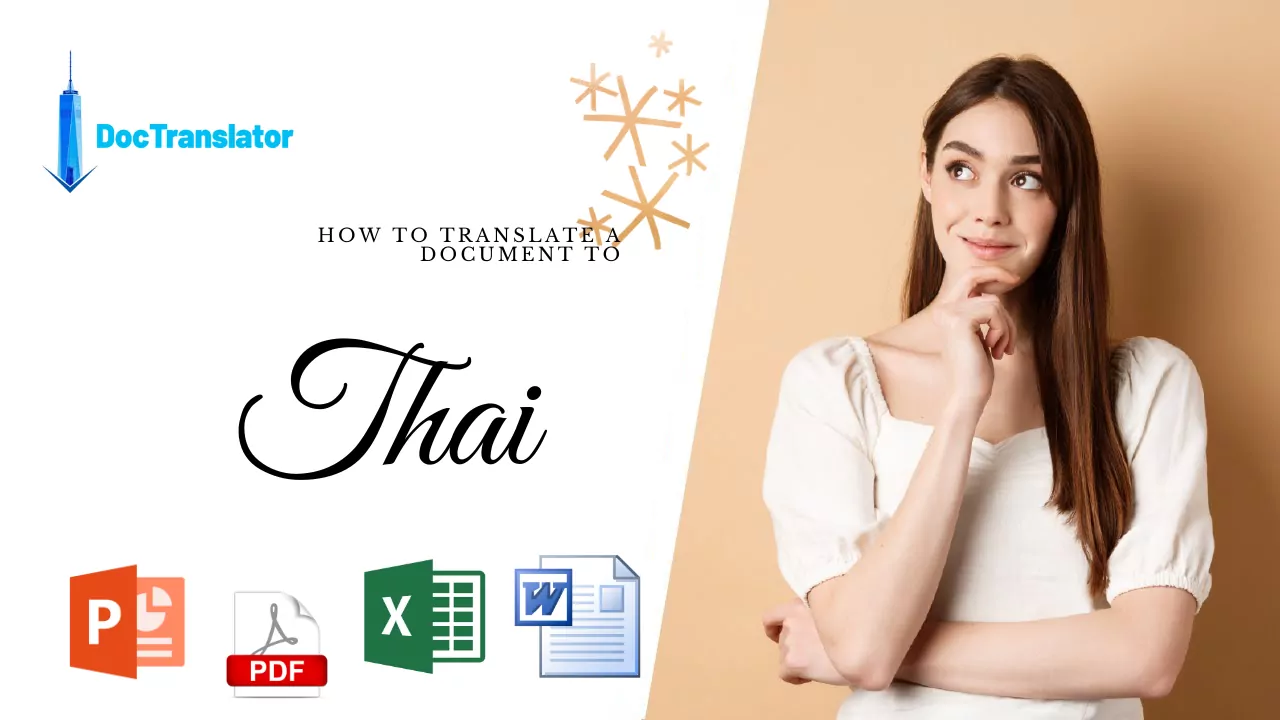 Traduci PDF in tailandese