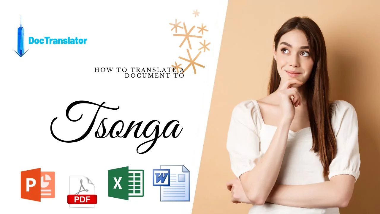 Translate PDF To Tsonga DOCTRANSLATOR COM