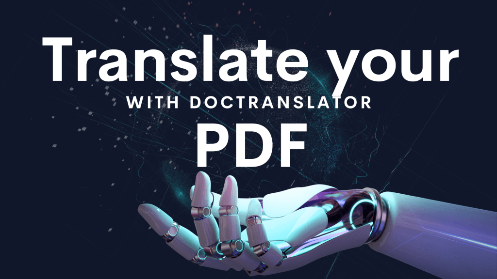 PDF-inizi doctranclator ilə tərcümə edin