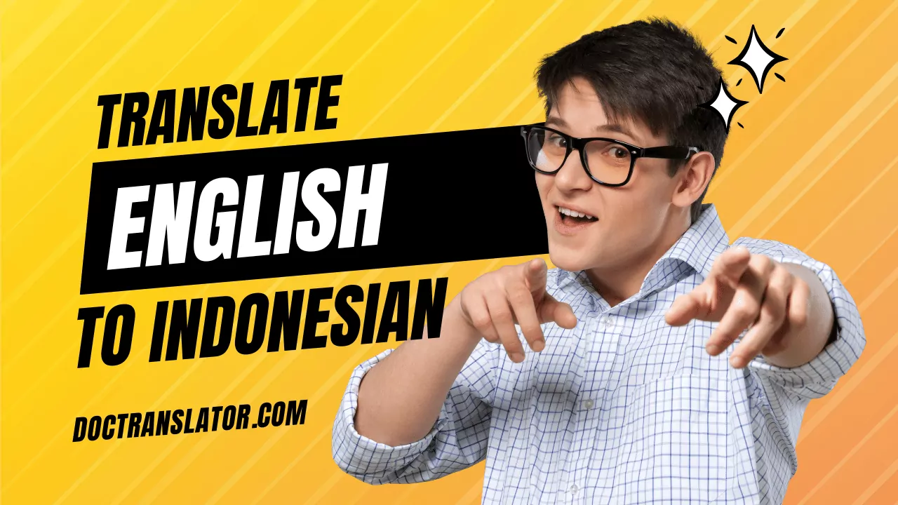 Traduzir Inglês para Indonésio Online