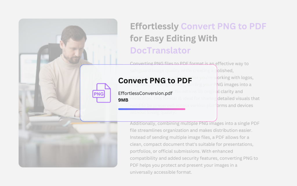 PNG to PDF converter logo