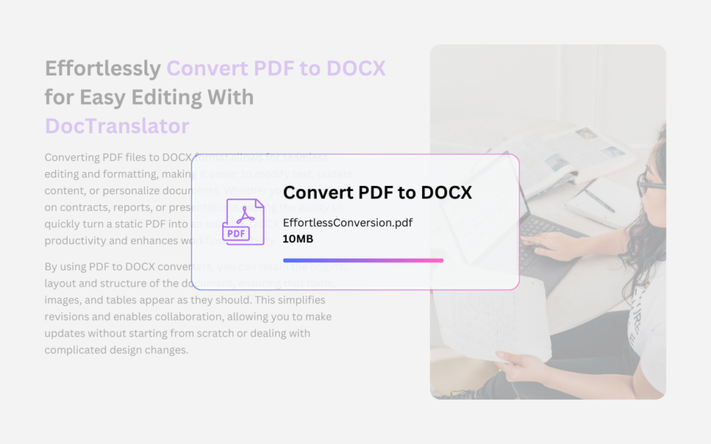 Konvertieren Sie PDF in DOCX