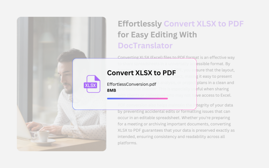 XLSX to PDF converter logo