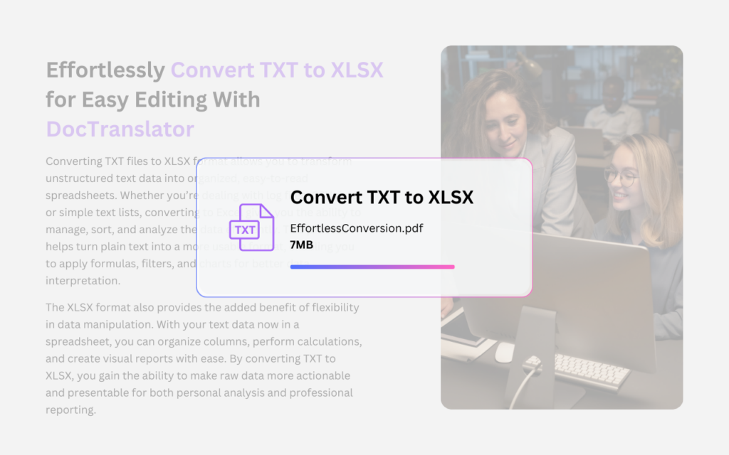 TXT to XLSX converter logo